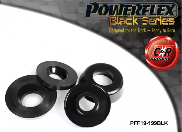 Powerflex Top Shocker nero Frt Mnts per escort RS Cosworth 92-96 PFF19-199BLK