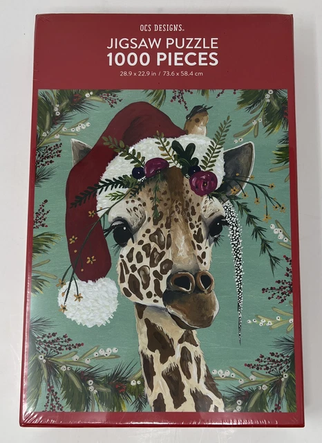 OCS Design CLAIRE GIRAFFE  Puzzle 1000 Piece Art by Spring Carolina Whitaker New