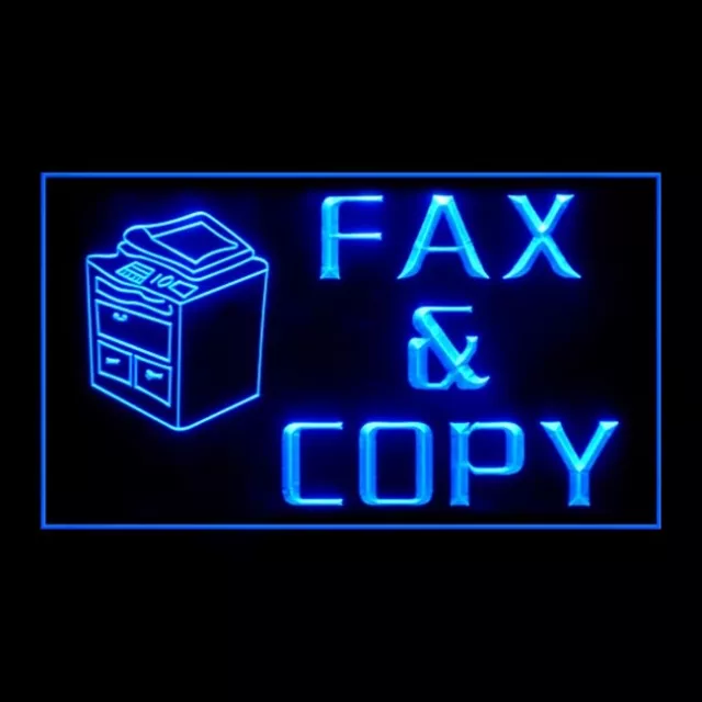 190009 Fax Copy Store Shop Center Open Home Decor Display Neon Sign 16 Color