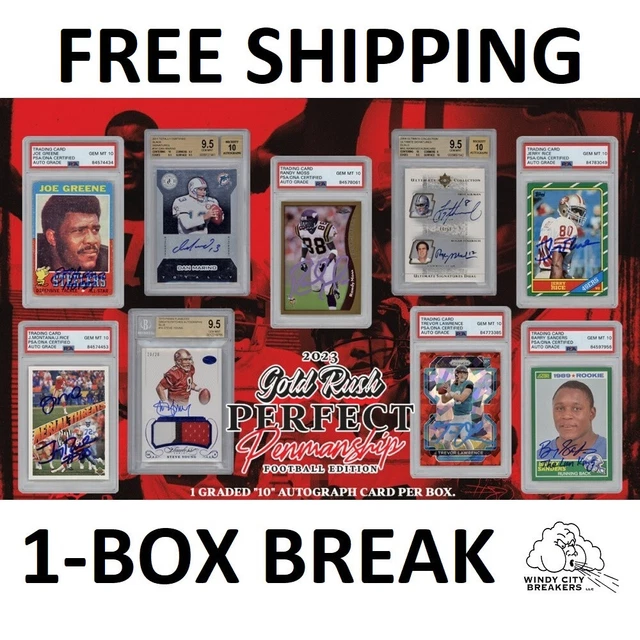 PITTSBURGH STEELERS 2023 Gold Rush Perfect Penmanship Football 1Box