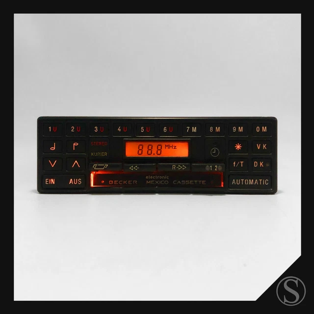 BECKER MEXICO CASSETTE Electronic 385 pour Mercedes W123 W124 W116 W126 ...