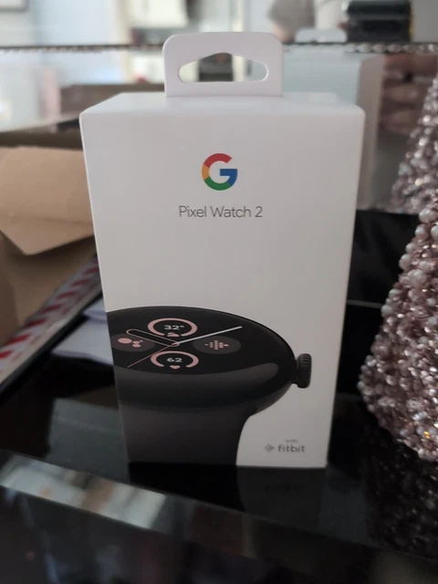 Google Pixel Watch 2 42mm Matte Black Case with Obsidian Silicone Strap...