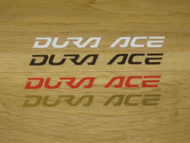 4 Shimano Dura Ace Fahrrad Aufkleber individuelle Größen Farben Rahmen Gabeln Aufkleber