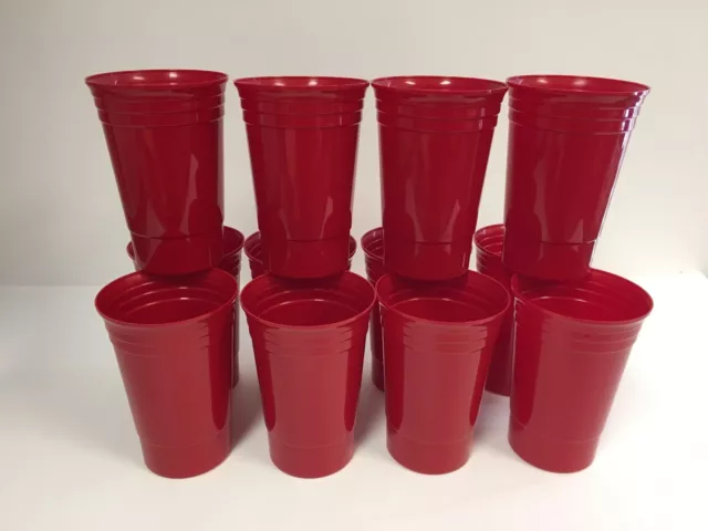 20 oz. RED Polypropylene Reusable Beverage Cup, BPA and Lead Free 12 Count