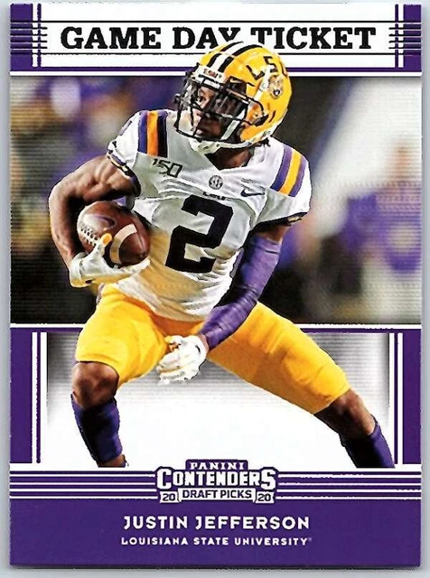 2020 Contenders Draft Game Day Tickets #23 JUSTIN JEFFERSON  RC LSU Tigers