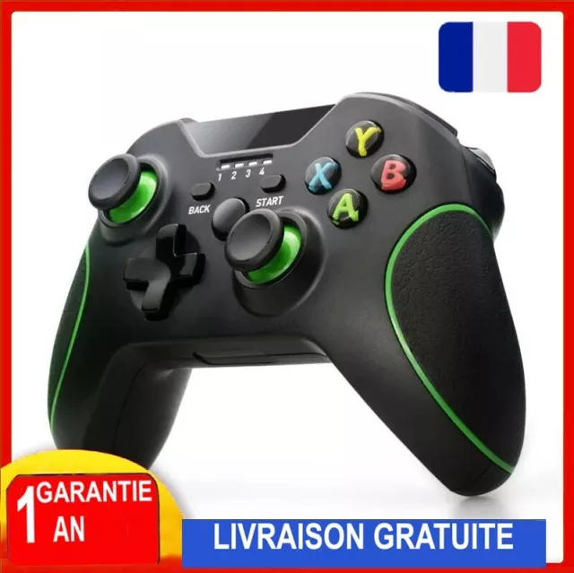 Manette de jeu sans fil Xbox One / PS3 / PC / Steam / 2.4G - Vibration - Garanti