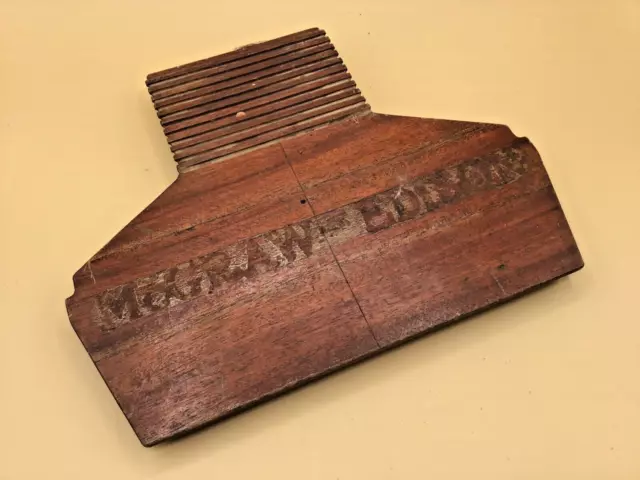 Antique Wood Mold Foundry Pattern Industrial steampunk sand cast MCGRAW EDISON
