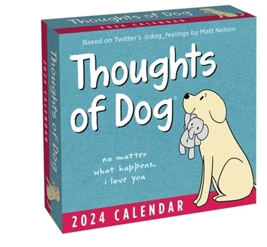 THOUGHTS OF DOG 2024 DayToDay Calendar (Calendar) 16.20 PicClick