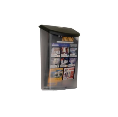 Porta Volantini Da Parete A4 - Espositore Trasparente Per Menu, Cataloghi E Opuscoli (4 Pezzi)