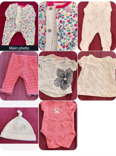 Pacchetto vestiti neonata bambina (sembra completamente nuovo) usato una volta quantità:7