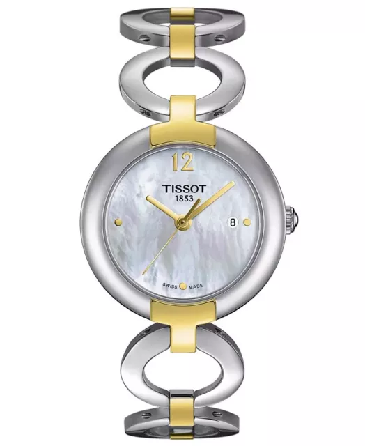 TISSOT WOMEN'S SWISS Pinky Two-Tone Stainless Steel Bracelet Watch 28mm ...
