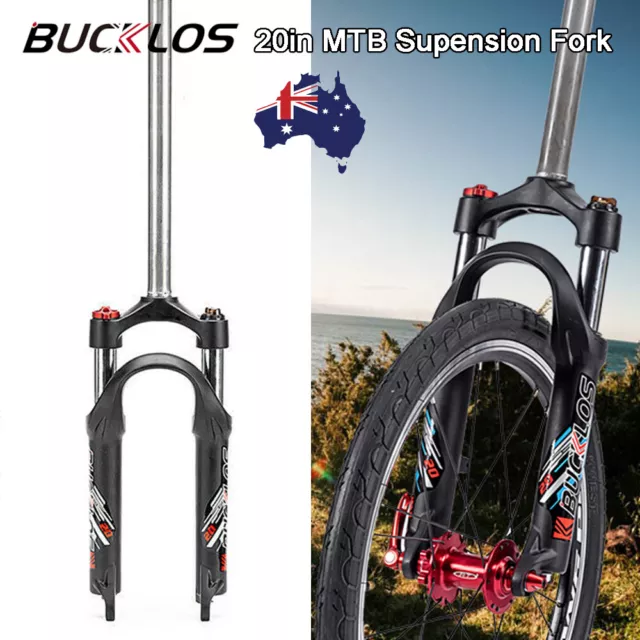 BUCKLOS 20" Folding/BMX/MTB Bike Suspension Fork 1-1/8" Threadless Disc Brake AU