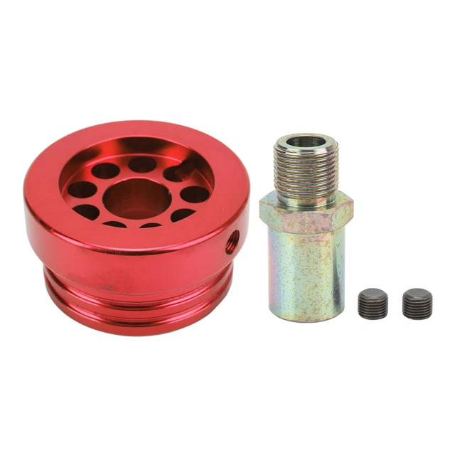 Red Professional Oil Filter Plate Oil Sandwich Plate Adapter Automobile