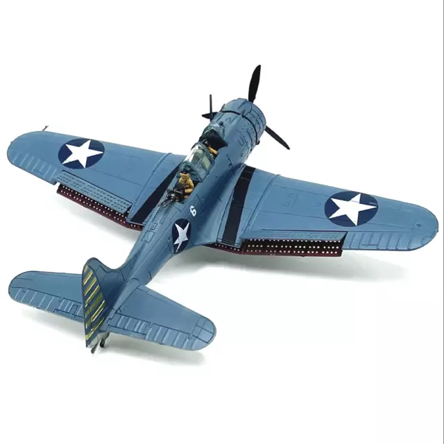 1:72 US SBD-3 Dive Bomber Fighter Alloy Aircraft Model Military Airplane Craft