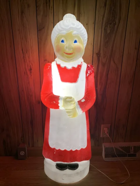 Vintage  Mrs. Santa Clause Blow Mold Don Featherstone Union Products 40"