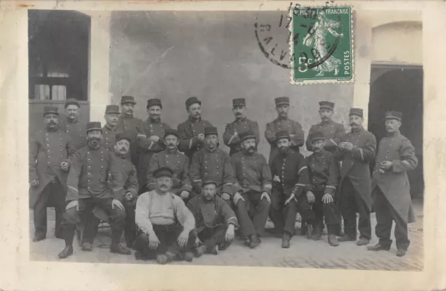 Cpa 14 Photo Card Certainly Origin Of The Military Calvados Department