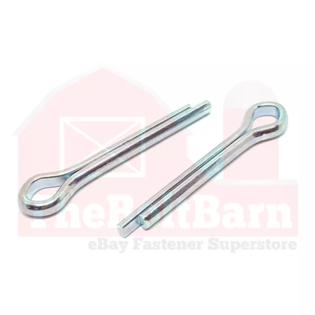 5/32" Steel Extended Prong Cotter Pin Zinc Clear (Choose Length & Quantity)