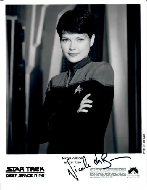 Autografo originale Nicole deBoer come Ezri Drax da Star Trek, foto reale 20x25 cm