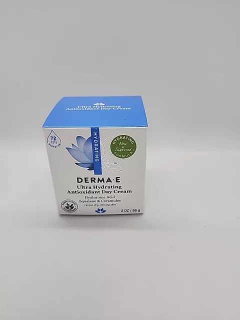 Derma E Ultra Hydrating Antioxidant Day Cream 2 oz NIB. Exp 03/26