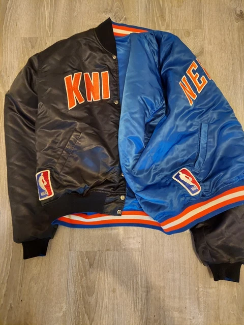 VINTAGE STARTER Spike lee NEW YORK KNICKS SATIN JACKET NY NBA RARE reversible VINTAGE STARTER Spike lee NEW YORK KNICKS SATIN JACKET NY NBA RARE reversible