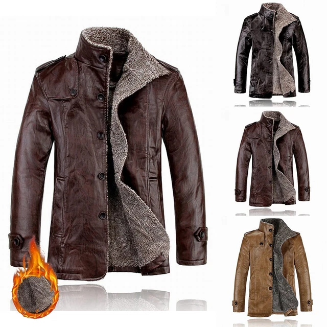 Parka Daim Homme Fausse Fourrure - Veste Longue Style Casual