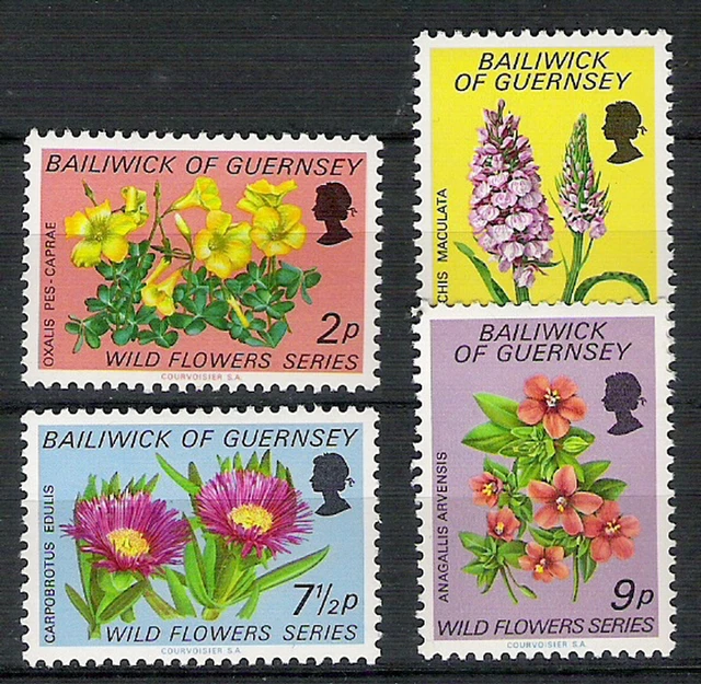 GUERNESEY #11 série 62/65 Fleurs N**, VF MNH bonne côte