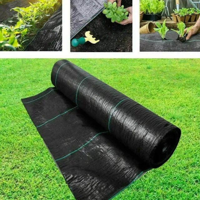 1,2,4m Extra Heavy Duty garden weed control fabric ground cover membrane sheet