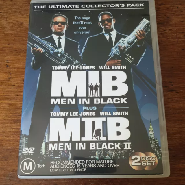 Men in Black 1 + 2 Ultimate Collector's Pack I II DVD R4 Like New! FREE POST