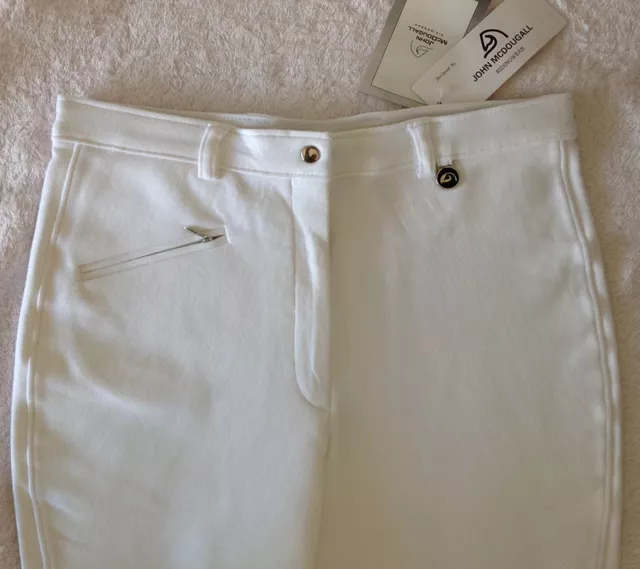 John McDougall Ladies Easi-Fit Style Breech #660 WHITE