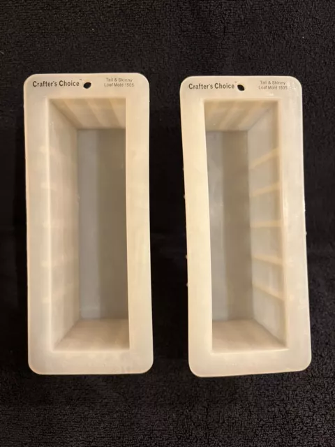 Crafters Choice - Silicone Tall and Skinny Loaf Mold Soap Mold 1505 Lot of 2