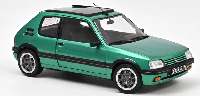 Norev Peugeot 205 GTi 1.9 Avec Toit Ouvrant Bleu Miami 1992 1
