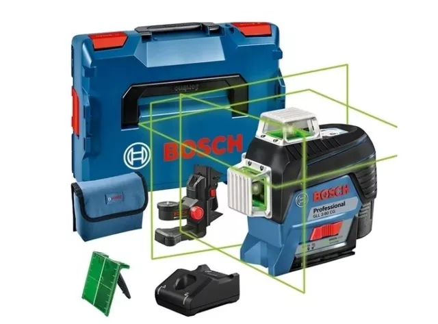 Bosch GLL 3-80 CG Professional Linienlaser  mit 1 x 2,0 Ah Li-Ion Akku, L-BOXX