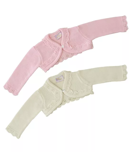 BabyPrem Baby Girls Bolero Cardigan Shrug 0-3 3-6 6-9 9-12 12-18 18-24 months