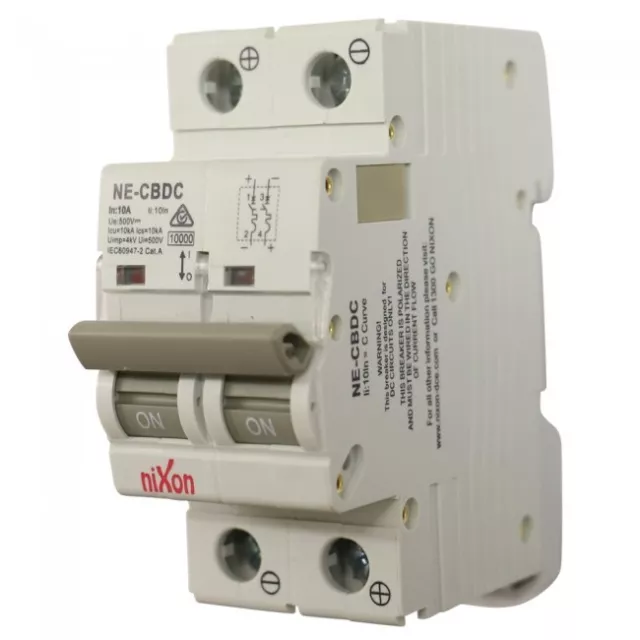 10AMP - 2 Pole 10ka MCB - DC - Circuit Breaker