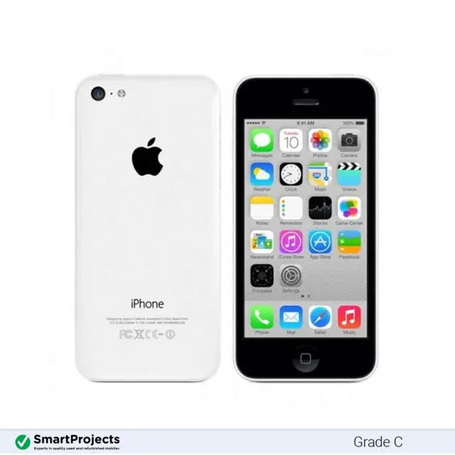 Apple iPhone 5C Blanc 8GB Débloqué État correct MG8X2F/A smartphone