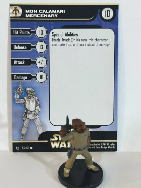 Star Wars Rebel Storm 53/60 Mon Calamari Mercenary (C) Miniature