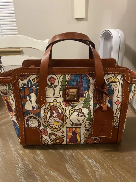 DISNEY DOONEY & Bourke Beauty and the Beast Small Shopper Tote Purse ...
