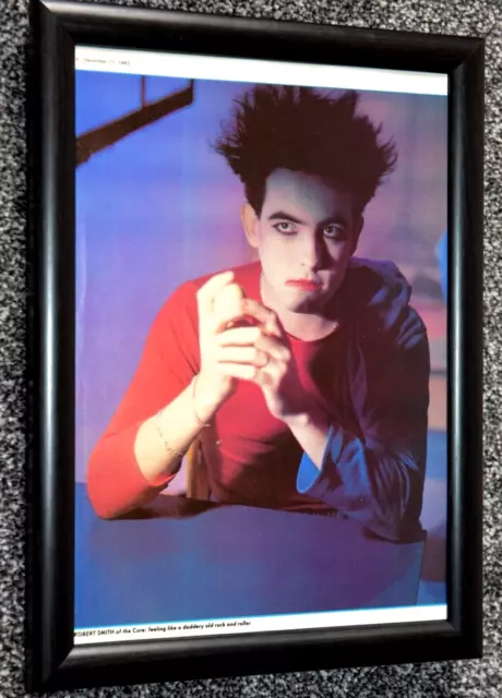 ROBERT SMITH cure 1982 Framed A4 picture portrait Original promo ART poster