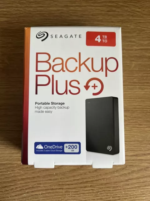 Seagate Backup Plus tragbarer Speicher - 4 TB - USB 3.0 - grau - Festplatte - Festplatte