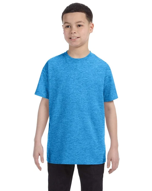 Gildan Youth Heavy Cotton™ 5.3 oz. T-Shirt L HEATHER SAPPHIRE