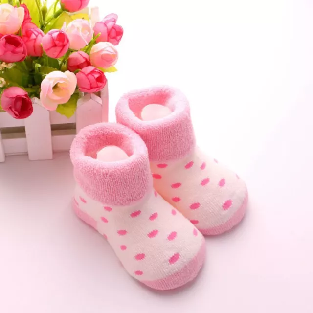 5 pares Baby Boy Girl Cartoon Sock Children Antislip Cotton Warm Feet Kid Socks 3