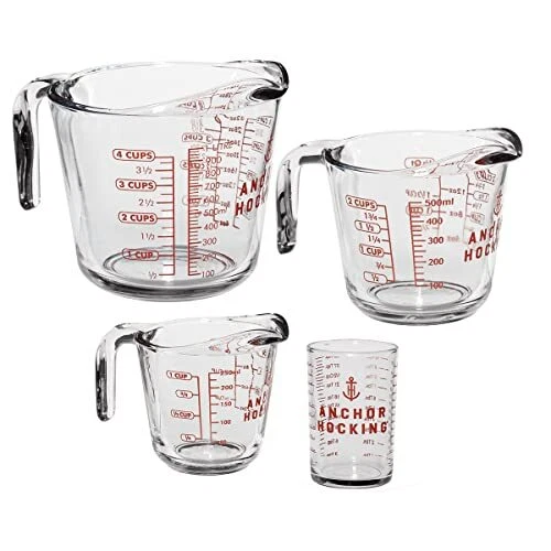 thumbnail image 2 of Amici Home Green Tint Measuring Jar – 26-Ounce Glass Dosatore, Embossed & Dishwasher Safe 2 of 6