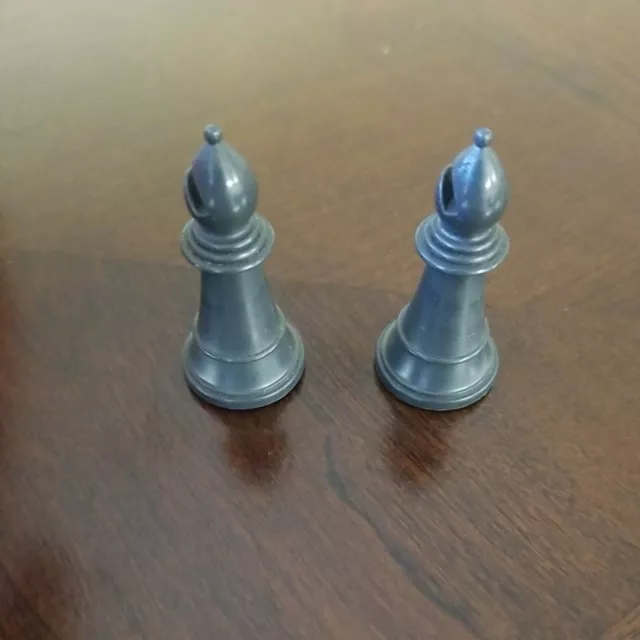 Radio Shack Chess Champion 2150L Replacement Parts Dark Set Of 2 Bishops