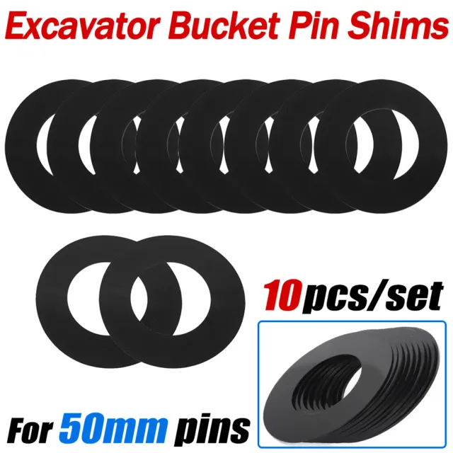 Bucket Shims for 50mm Pins Excavator Skid Steer Cat Bobcat Deere Komatsu Hitachi