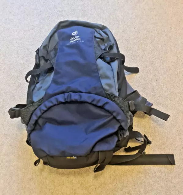 Deuter Futura 28 Air Comfort Blue/Black Backpack, Waterproof Cover