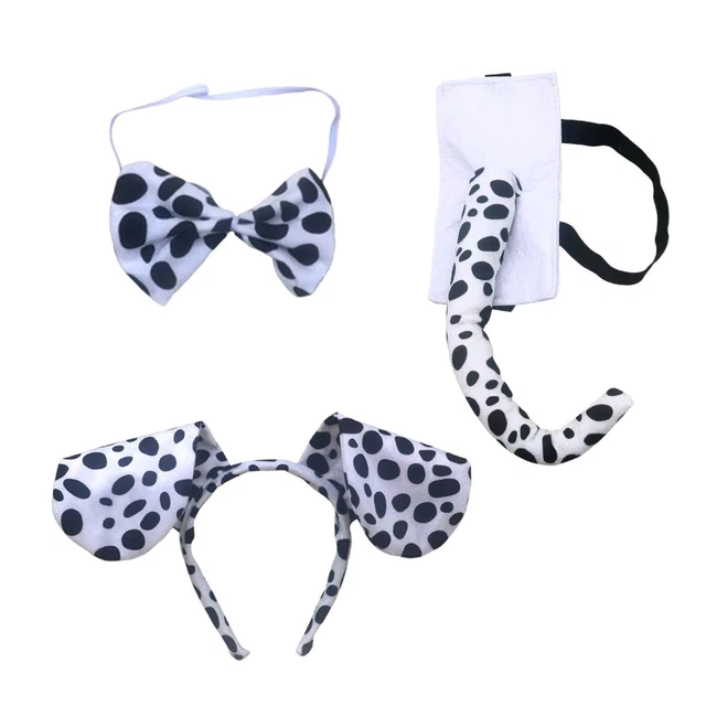 Dalmatian Costume Set Animal Headband for Party Decoration Props New Year