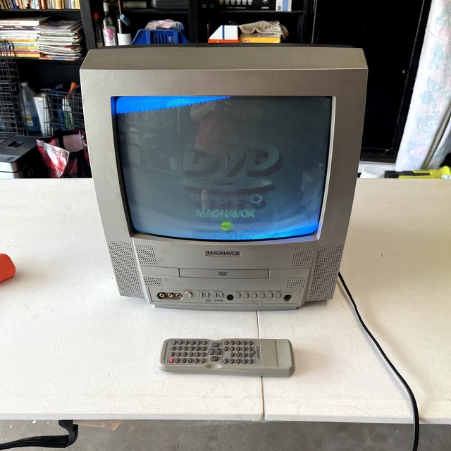 MAGNAVOX 13& RETRO Gaming CRT TV/DVD Player Combo MWC13D5 W/Remote