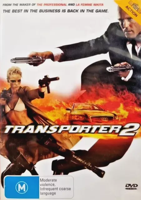 The Transporter 2 (DVD, 2005) Jason Statham, Region 4 PAL - GC