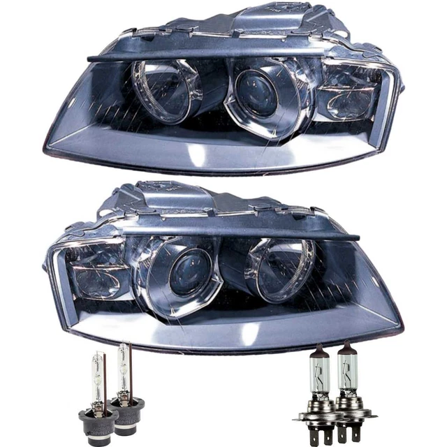 Xenon Headlight Set for Audi A3 8P1 05.03-07.08 D2S/H7 Incl. Osram