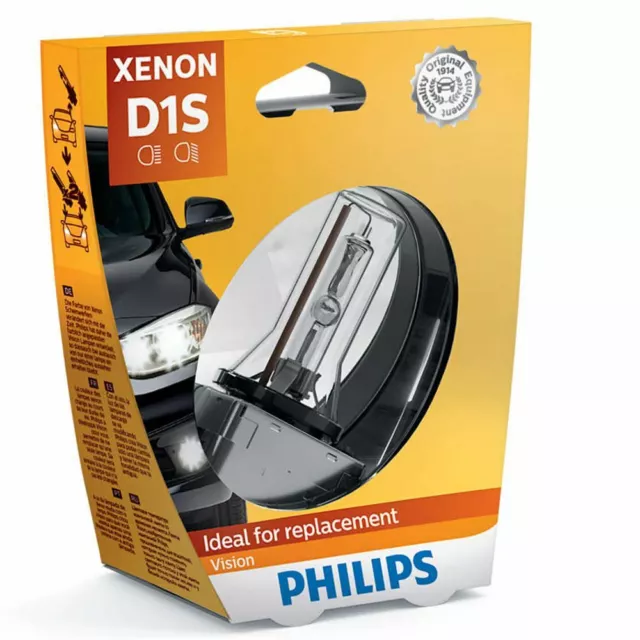 1x Philips D1S 35W Vision Xenón Más luz 85415VIS1